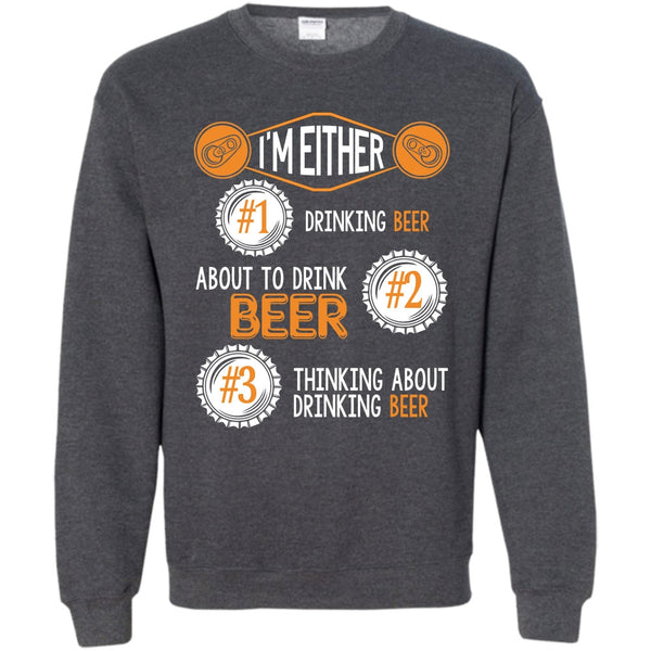 Thinking About Drinking Beer T Shirt, Coolest Beer Drinker Sweatshirt