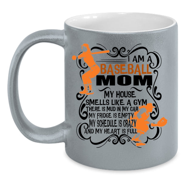 Awesome Baseball Mom Coffee Mug, I Am A Baseball Mom Accent Mug