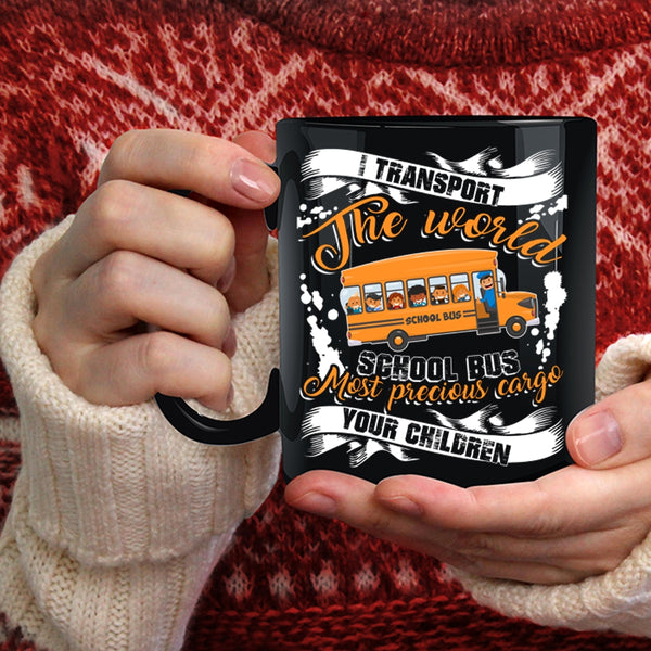 Cool School Bus Coffee Mug, Funny Gift For Bus Driver Coffee Cup