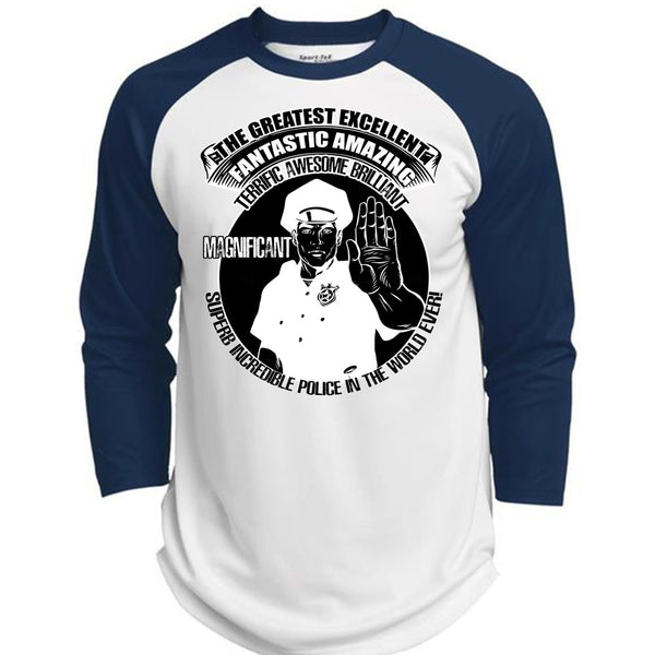 Police In The World Ever T Shirt, I Love Police T Shirt, Awesome T-Shirts  (Polyester Game Baseball Jersey)