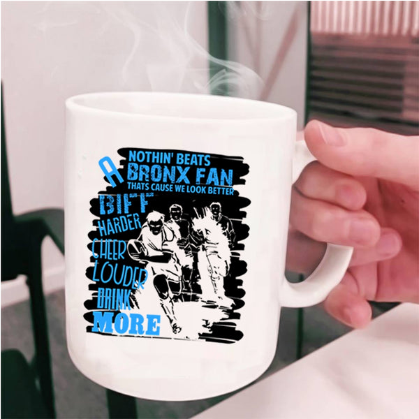 Sport Coffee Mug, Biff Harder Cheer Louder Drink More Cup