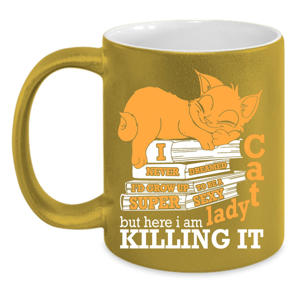 I'd Grow Up To Be A Cat Lady Coffee Mug, Cool Cat Lady Coffee Cup