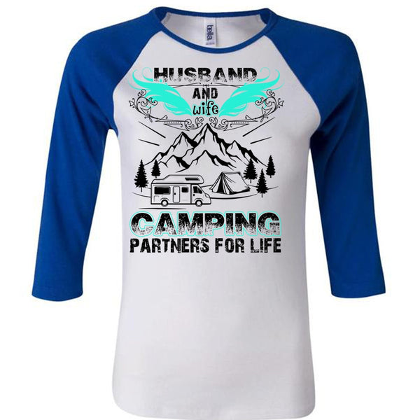 Husband And Wife Camping Partners For Life T Shirt, I Love Husband T Shirt, Awesome T-Shirts