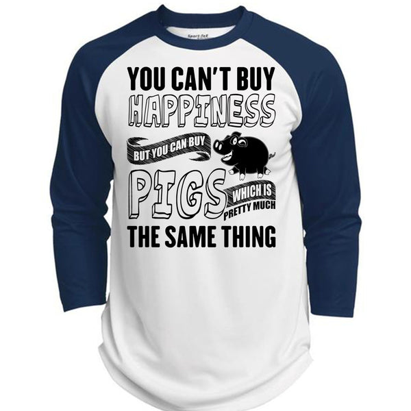 You Can Buy Pigs T Shirt, I Love Farming T Shirt, Awesome T-Shirts  (Polyester Game Baseball Jersey)