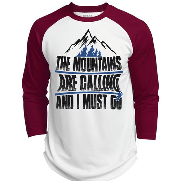 The Mountains Are Calling T Shirt, I Must Go T Shirt, Awesome T-Shirts  (Polyester Game Baseball Jersey)