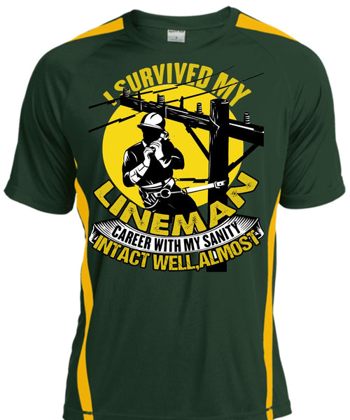 I Survived My Lineman T Shirt, I Love Lineman T Shirt, Cool Shirt