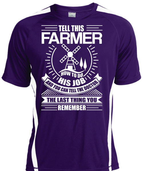 Tell This Farmer How To Do His Job T Shirt, Being A Farmer T Shirt, Cool Shirt