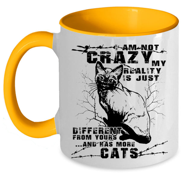 Cute Gift For Cat Lovers Coffee Mug, My Cats Accent Mug