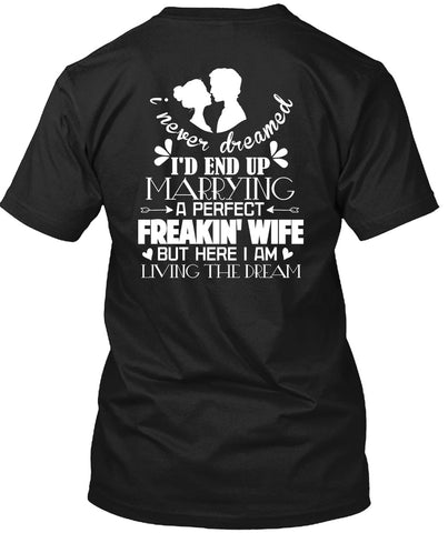 A black t-shirt with the shopify logo