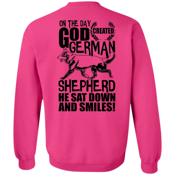 I Love Dog T Shirt, God Created German Shepherd Sweatshirt