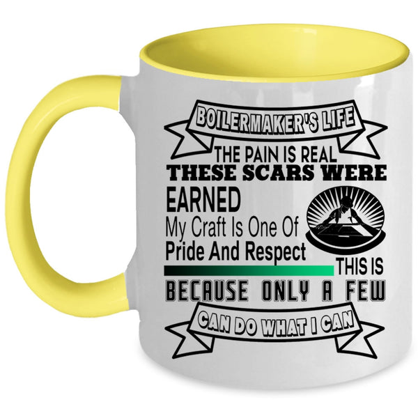 Funny Gift For Boilermakers Coffee Mug, Boilermaker's Life Accent Mug