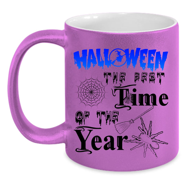 Scary Coffee Mug, Halloween The Best Time Of The Year Accent Mug