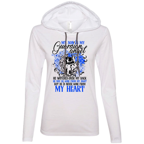 A black t-shirt with the shopify logo