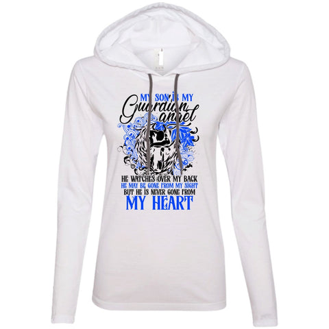 A black t-shirt with the shopify logo