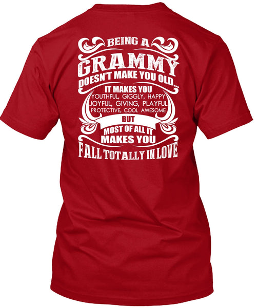 Being A Grammy T Shirt, Fall Totally In Love T Shirt