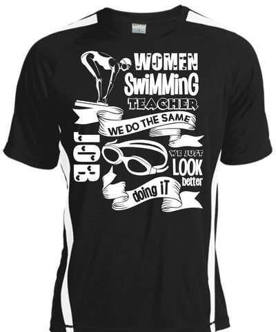 A black t-shirt with the shopify logo