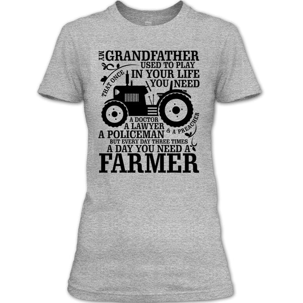 My Grandfather T Shirt, Farming Grandfather T Shirt