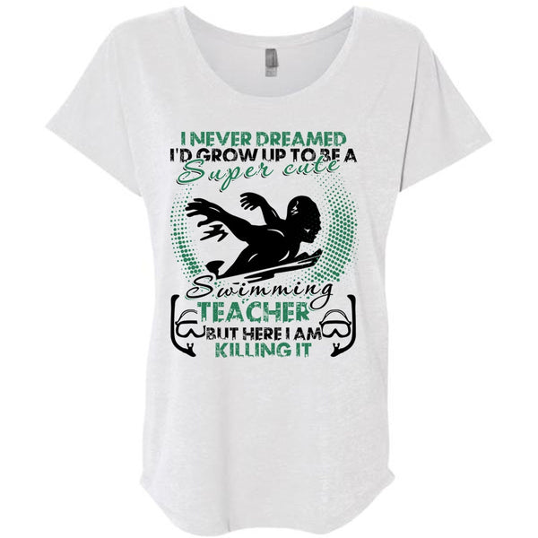Cute Swimming Teacher T Shirt, I Love Swimming T Shirt, Awesome T-Shirts