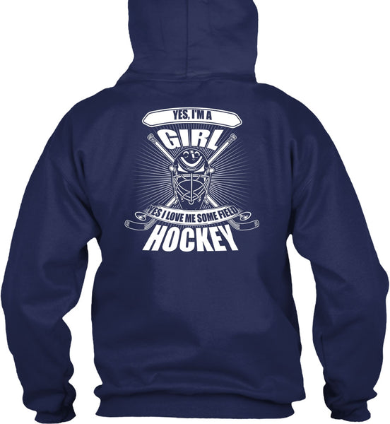 I'm A Girl T Shirt, I Love Me Some Field Hockey T Shirt