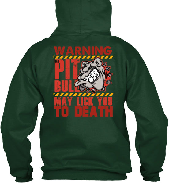 Warning My Pit Bull T Shirt, I Love Pit Bull T Shirt