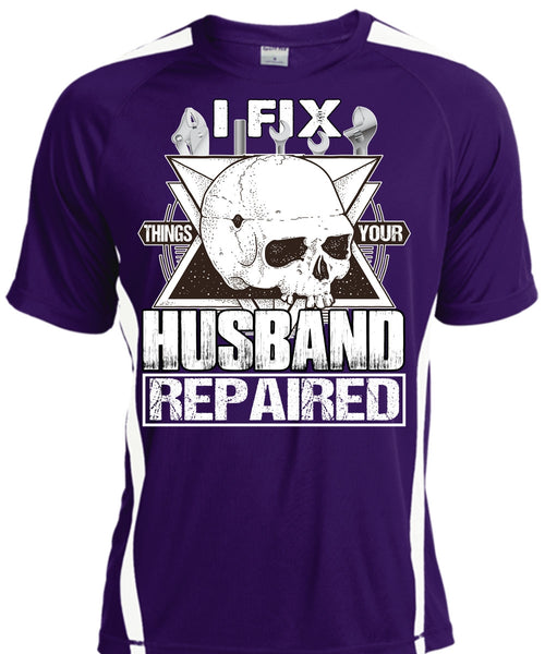 I Fix Things Your Husband Repaired T Shirt, Being A Mechanic T Shirt, Cool Shirt