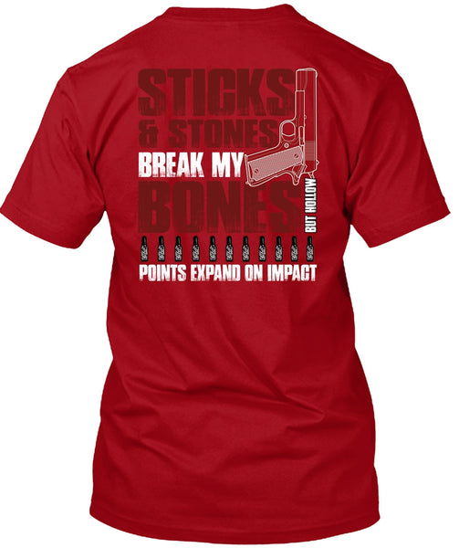 Sticks And Stones T Shirt, Being A Gunner T Shirt