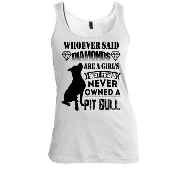 Diamonds Are A Girl's T Shirt, Coolest Pit Bull T Shirt, Awesome t-shirts