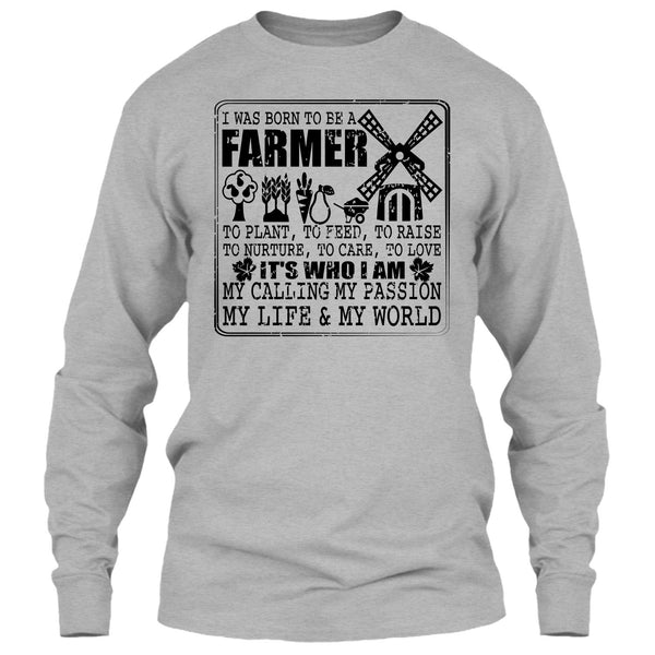 Born To Be A Farmer T Shirt, Coolest Farmer T Shirt