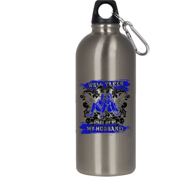 Well Taken Care Of My Husband 20 oz Stainless Steel Bottle,Awesome Wife Outdoor Sports Water Bottle