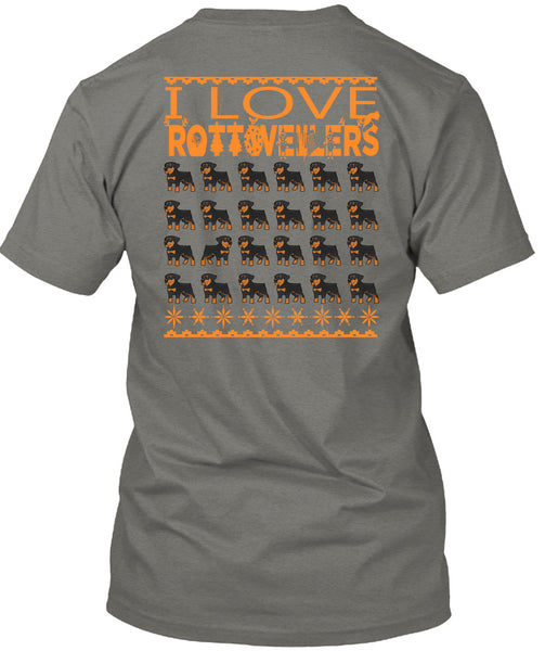I Love Rottweilers T Shirt, This Girl Loves Christmas T Shirt