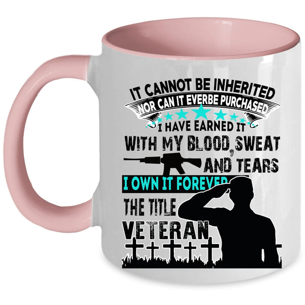 Awesome Gift For Veteran Coffee Mug, Veteran Accent Mug