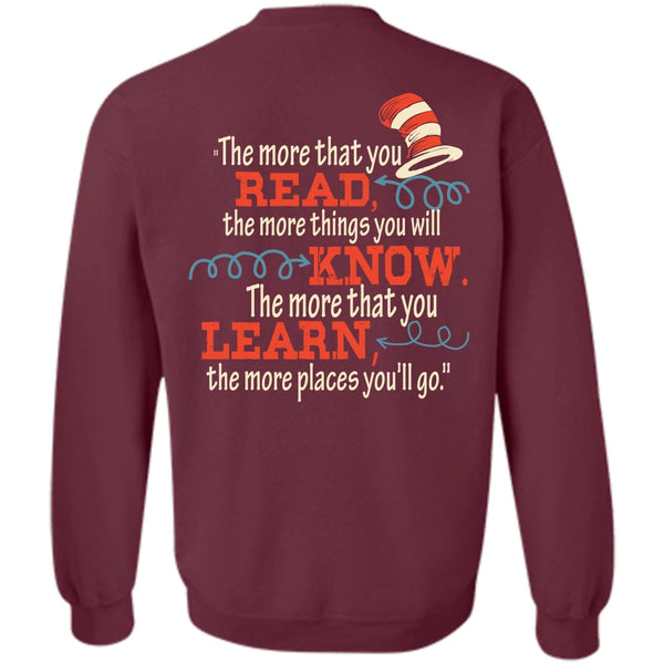 The Cat in the Hat T Shirt, You Will Know T Shirt, Read Across America Day 2018 Sweatshirt