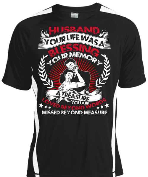 A black t-shirt with the shopify logo