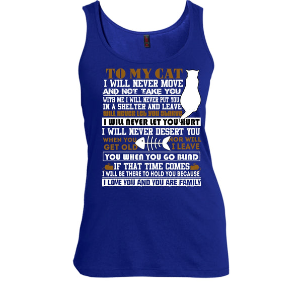 To My Cat T Shirt, I Love You And You Are My Family T Shirt, Cool T Shirt