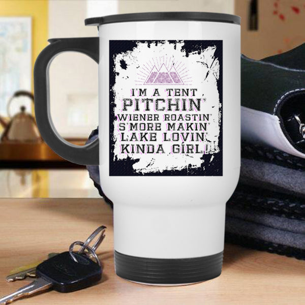 I Love Camping Travel Mug, I'm A Tent Pitching Mug