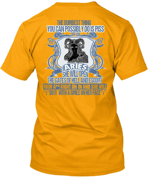 Aries She Will Open The Gates T Shirt, I Love Aries T Shirt