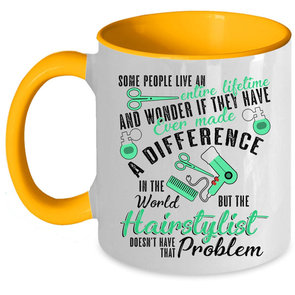 Best Gift For Hairstylist Coffee Mug, Cute Hairstylist Accent Mug
