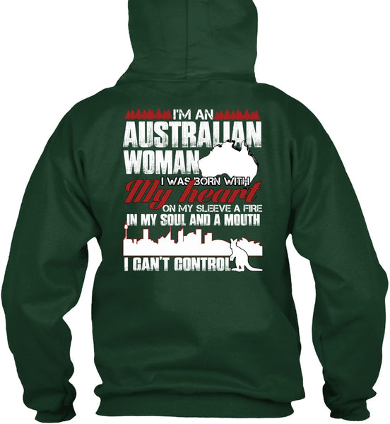 I'm An Australian Woman T Shirt, I Can't Control T Shirt