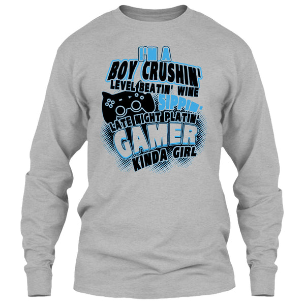 I'm A Boy Crushin' T Shirt, Coolest Gaming Girl T Shirt