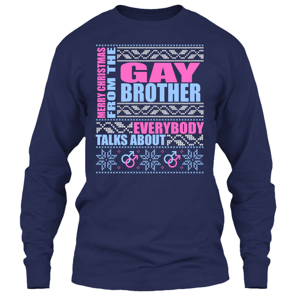 Merry Christmas From The Gay brother T Shirt, Coolest Gay Brother T Shirt
