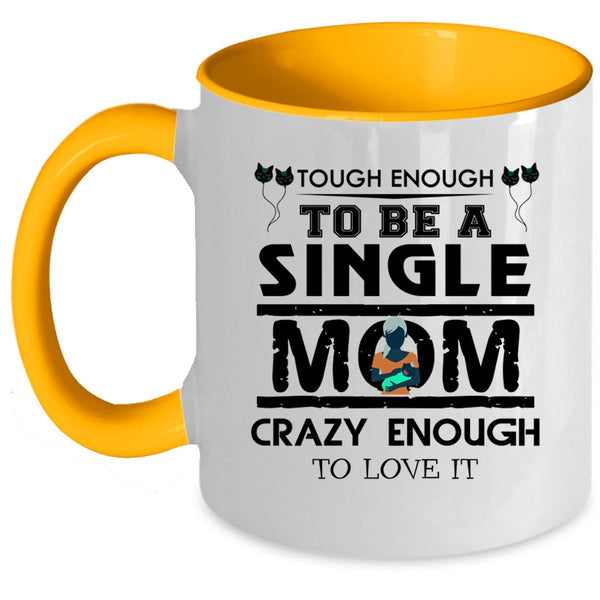Awesome Gift For My Mom Coffee Mug, Cat Mom Accent Mug