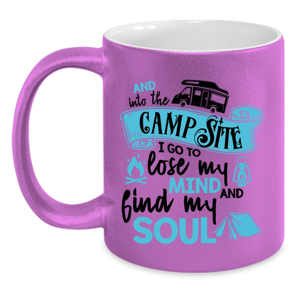 Lose My Mind And Find My Soul Coffee Mug, Into The Campsite Accent Mug