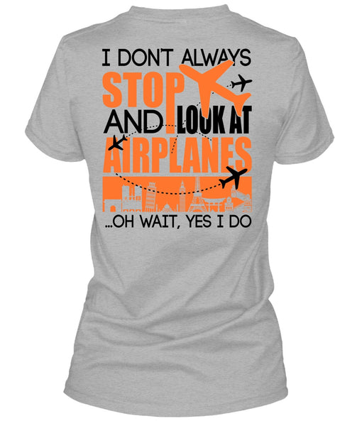 Look At Airplanes T Shirt, I Love Aiplanes T Shirt