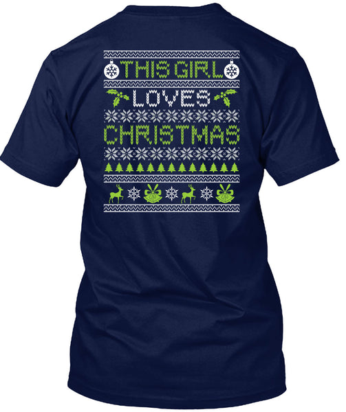 This Girl Loves Christmas T Shirt, Funny Winter T Shirt