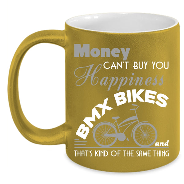 BMX Bikes Make Me Happy Coffee Mug, Cool Bikers Coffee Cup