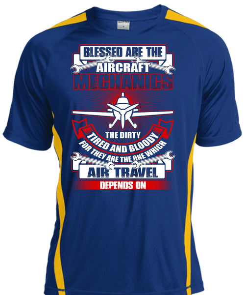 Blessed Are The Aircraft Mechanics T Shirt, Air Travel T Shirt, Cool Shirt