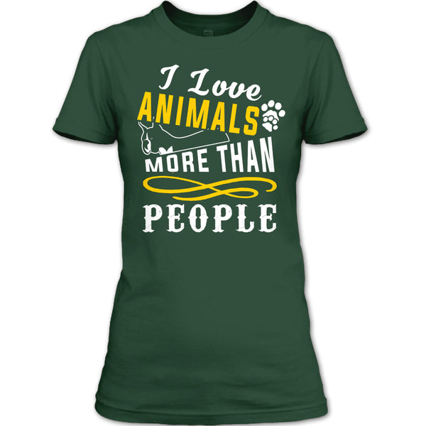 I Love Animals More Than People T Shirt, Cutest Dog In The World T Shirt