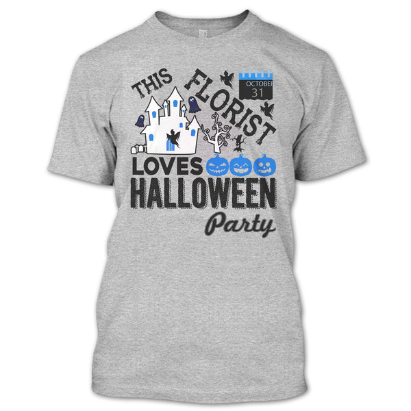 Halloween T Shirt, Cool Florist T Shirt