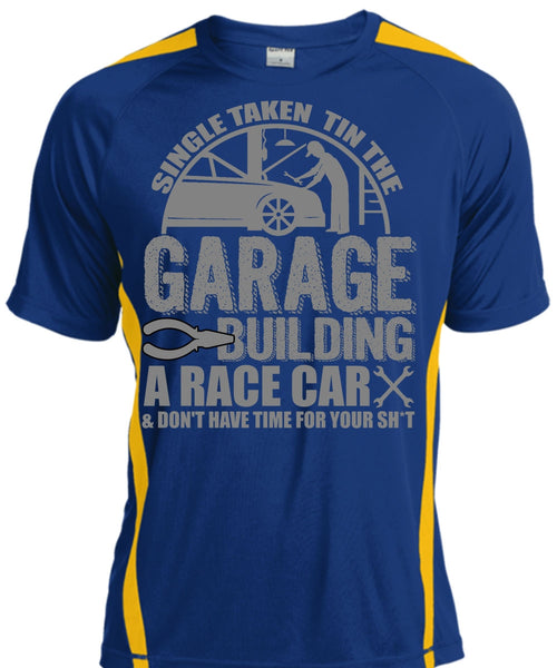 Garage Building A Race Car T Shirt, Being A Mechanic T Shirt, Cool Shirt