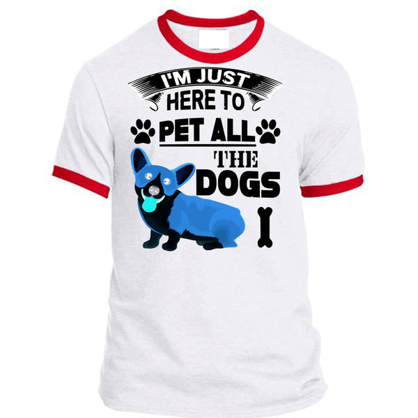 I'm Just Here To Pet All The Dogs T Shirt, I Love My Dogs T Shirt, Awesome T-Shirts